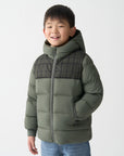 Colmar Hooded Quilted Contrast Insert Green Coat