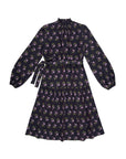 Zaikamoya Purple Flower Taylor Dress
