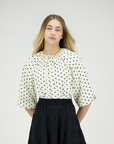 Zaikamoya Polka Dots Evita Blouse