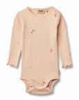 Wheat Rose Flowers Onesie Set