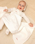 Noggi Red Embroidery Lil Love Footie Set