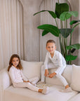Noggi Pink/White Striped Pajamas