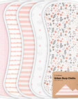 KeaBabies 5-Pack Urban Burp Cloths