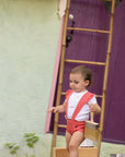Miss Mini Bikes & Bows Romper Girl Set