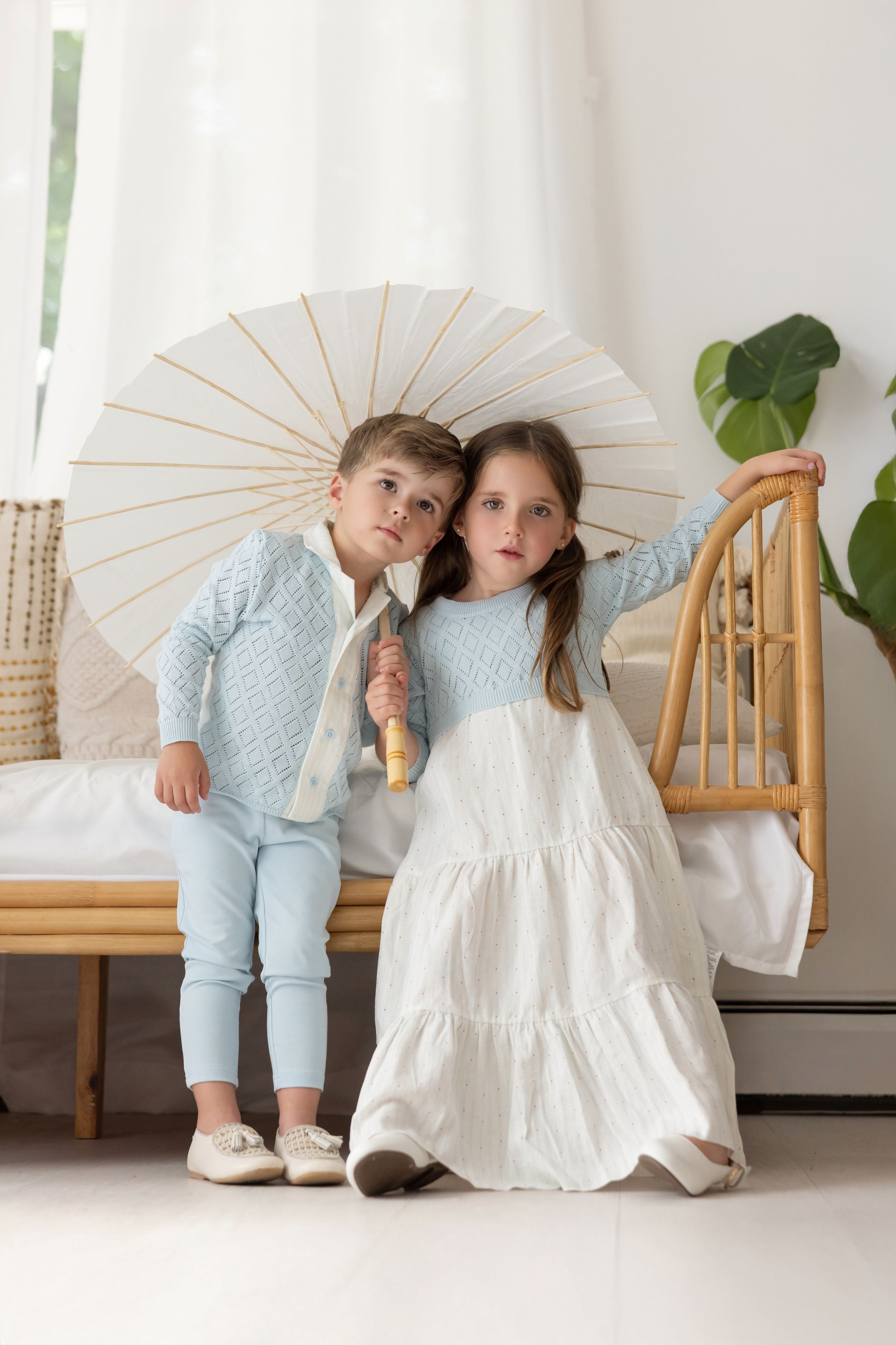 Miss Mini Pointelle Knit Shabbos Maxi – flamingobabychild