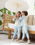 Miss Mini Pointelle Knit Girl Shabbos Set