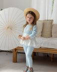 Miss Mini Pointelle Knit Girl Shabbos Set