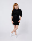 Sonia Rykiel Black 3/4 Sleeve Dress
