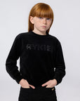 Sonia Rykiel Black Logo Crewneck Sweatshirt