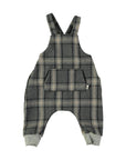 Petit Indi Checked Overall Set