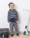 Petit Indi Pocket Striped Hoodie
