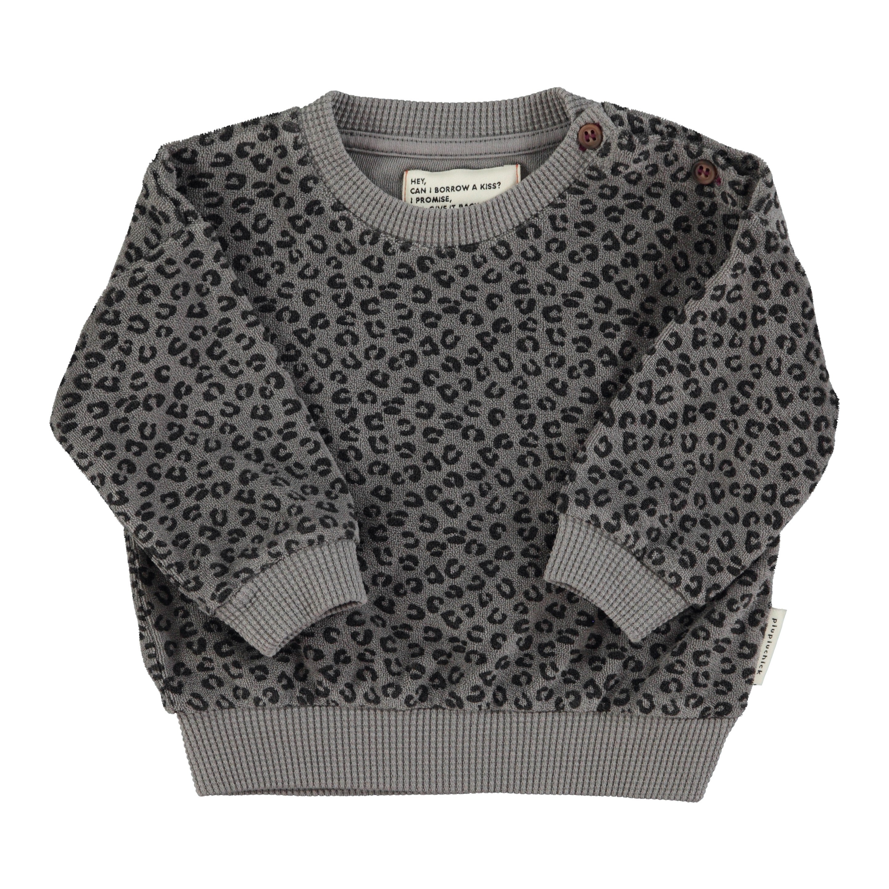 bibiy ANGELICA SWEATSHIRT グレー Jaybee Uni Graphic Sweatshirt – flamingobabychild