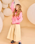 AO76 Fluo Teen Pink Wanda C-Neck Sweatshirt