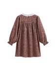 Cera Una Volta Burgundy Flower Kaya Dress
