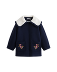 Cera Una Volta Navy Nancy Coat
