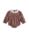 Cera Una Volta Burgundy Flower Romper