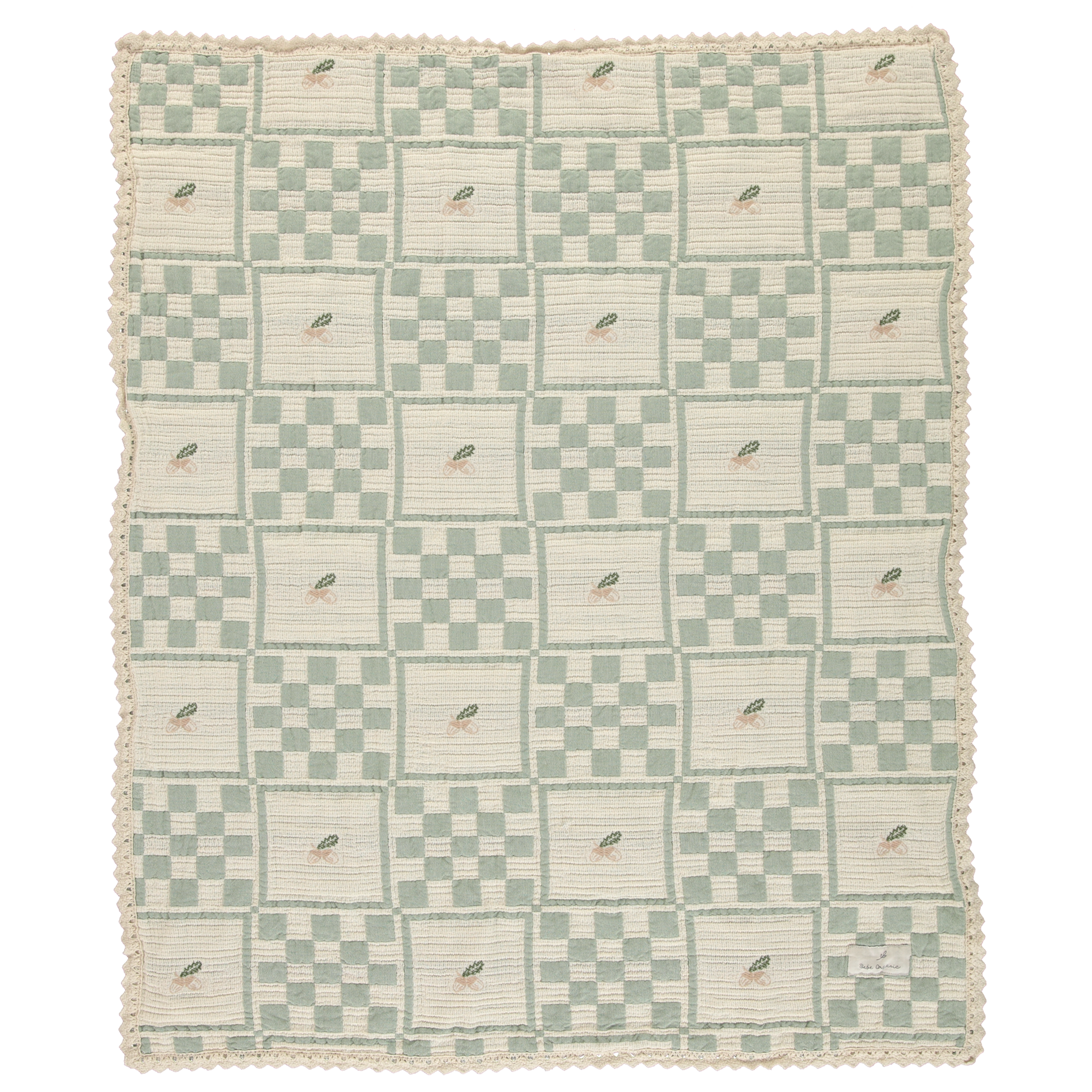 タグ付き 美品 Bebe Organic Patchwork Blanket Bebe Organic Acorn Patchwork Blanket – flamingobabychild