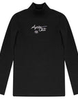 Calla Lili Black And Purple Après MockNeck