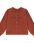 Calla Lili Rust Girls Sweat Cardigan