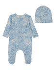Bee And Dee Botanical Modal Footie + Hat