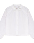 Calla Lili Cream / Brown Boys Shirt With Embroidery