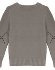 Calla Lili Taupe Boy Knit Round Neck Sweater