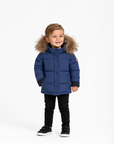 Ellabee Blue Lyane Fur Down Jacket