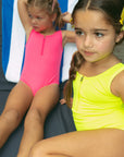 Crew Kids Mesh Neon Swimsuit