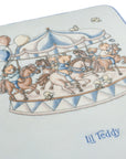 Lil Teddy Carousel Blanket - Blueberry Biscuit