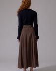 Soir Cocoa Nora Midi Skirt