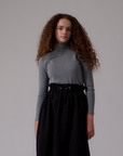 Soir Black Rown Midi Skirt