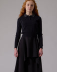 Soir Black Raquel Midi Skirt