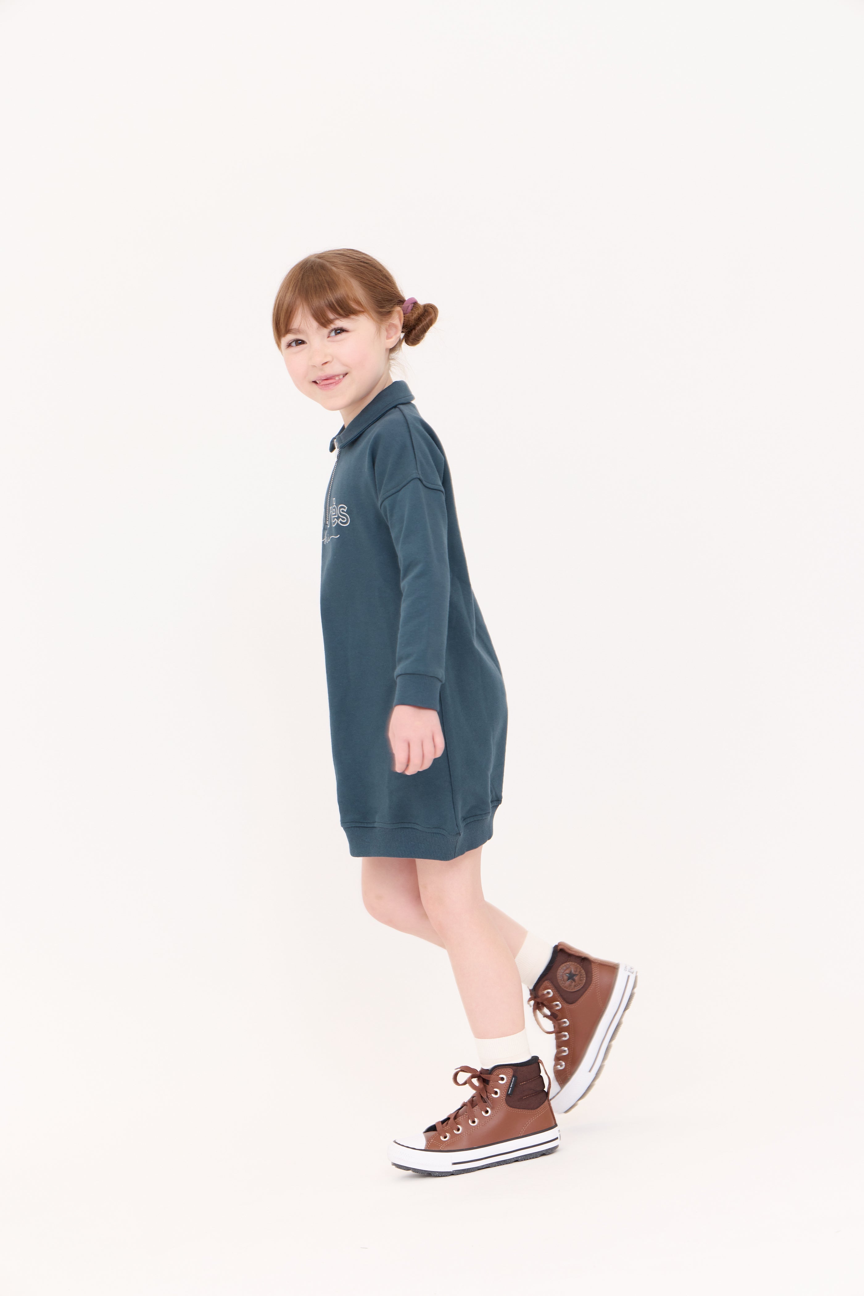 Crew Kids Green Ayala Dress
