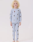 Crew Kids Light Blue Teddy Pajamas