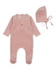 Bee And Dee Cute As A Button Footie Set