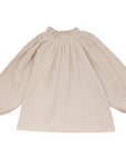 Calla Lili Cream Girls Blouse With Smocking