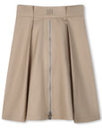 DKNY Stone Zip Front Midi Skirt