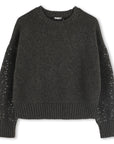 DKNY Dark Grey Sequin Sweater