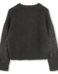 DKNY Dark Grey Sequin Sweater