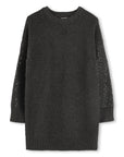 DKNY Dark Grey Sequin Sweater Dress