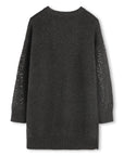 DKNY Dark Grey Sequin Sweater Dress