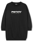 DKNY Black Sweatshirt Dress