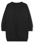DKNY Black Sweatshirt Dress