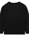DKNY Black Boys Logo Crew Neck Sweatshirt