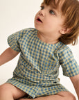 My Little Cozmo Blue Gingham Baby Set