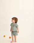 My Little Cozmo Blue Gingham Baby Set