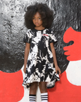 Rooie Art Black/White Mila Dress