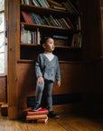 Lil Legs Mid Grey Double Breasted Knit Blazer
