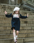 Lil Legs Navy Bon Voyage Dress