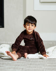 Pouf Brown Velour Pajama